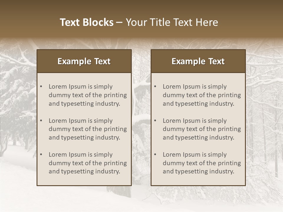 Snow Composition Outdoors PowerPoint Template