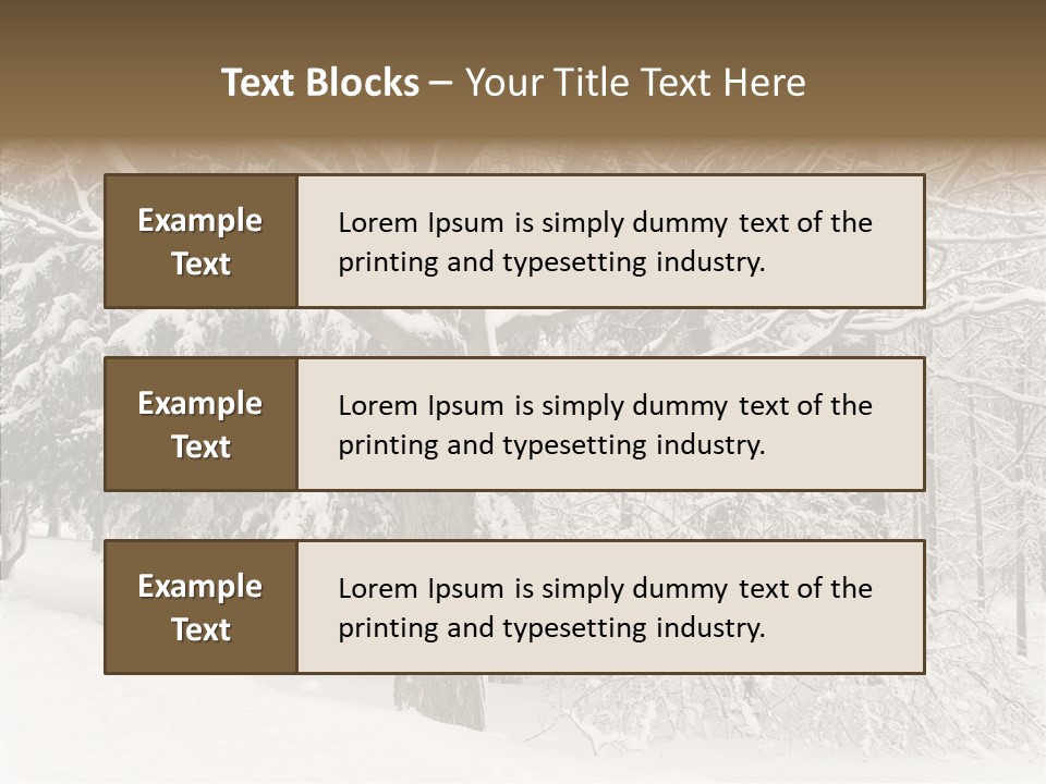 Snow Composition Outdoors PowerPoint Template