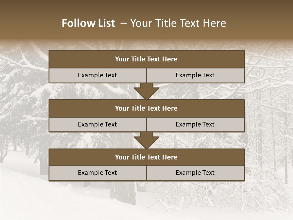 Snow Composition Outdoors PowerPoint Template