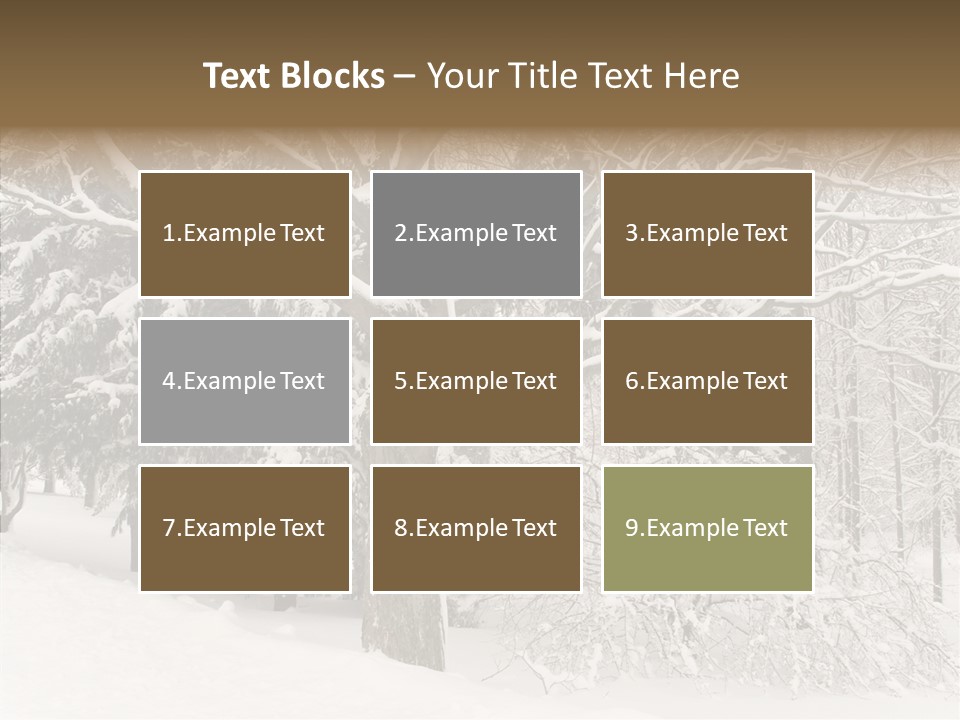 Snow Composition Outdoors PowerPoint Template