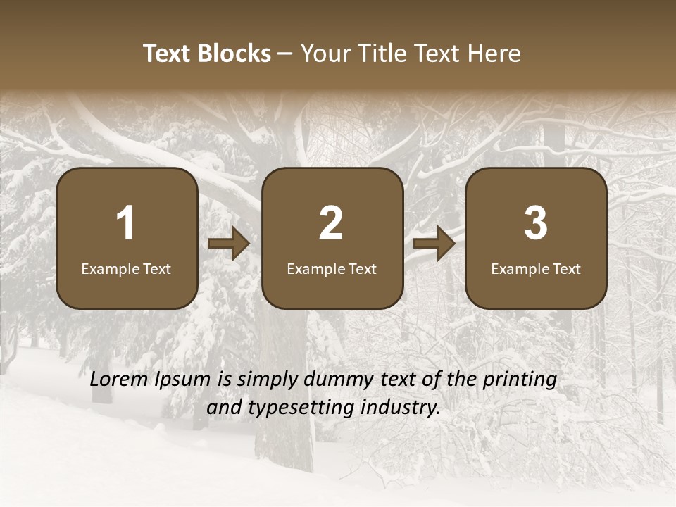 Snow Composition Outdoors PowerPoint Template