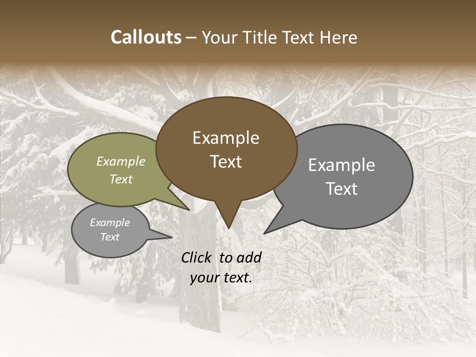Snow Composition Outdoors PowerPoint Template