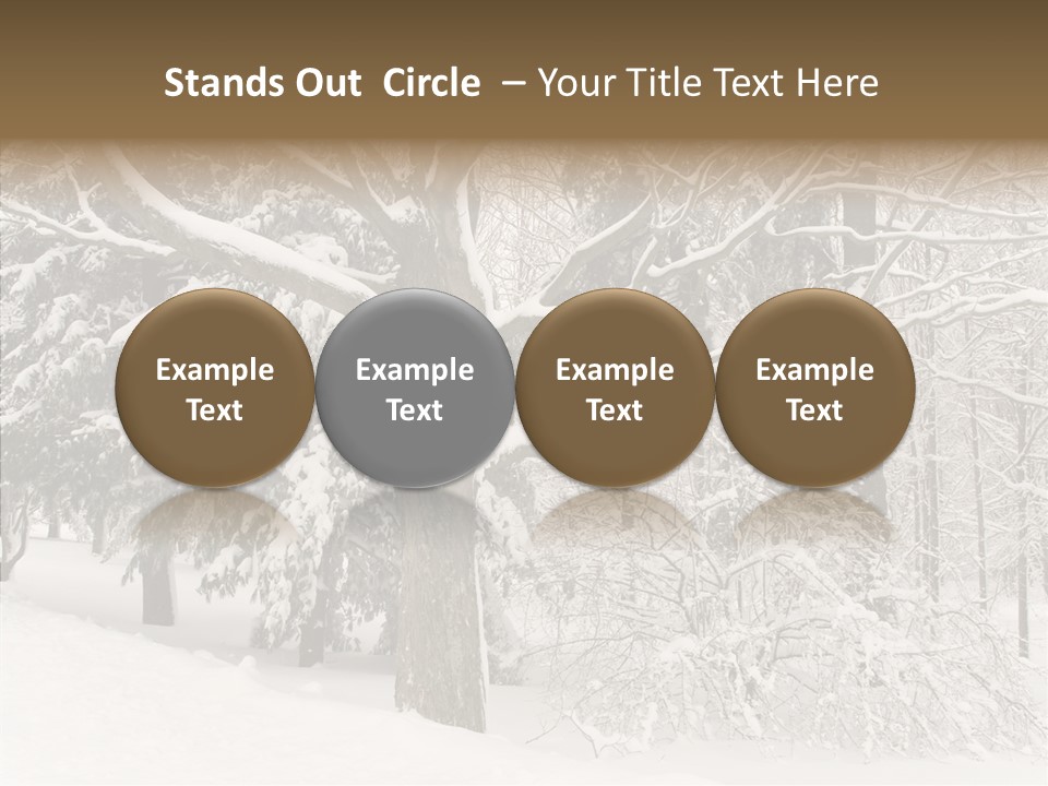 Snow Composition Outdoors PowerPoint Template