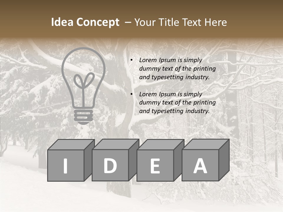 Snow Composition Outdoors PowerPoint Template