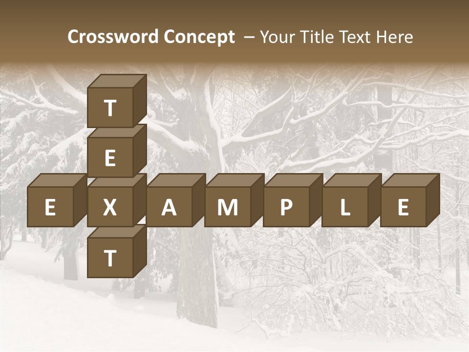 Snow Composition Outdoors PowerPoint Template