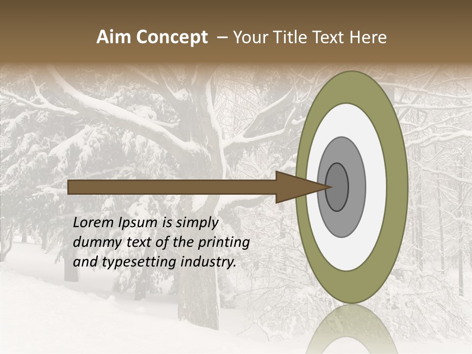 Snow Composition Outdoors PowerPoint Template