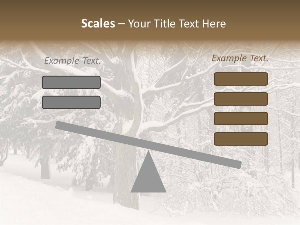 Snow Composition Outdoors PowerPoint Template