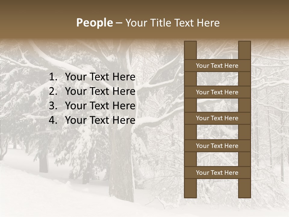 Snow Composition Outdoors PowerPoint Template