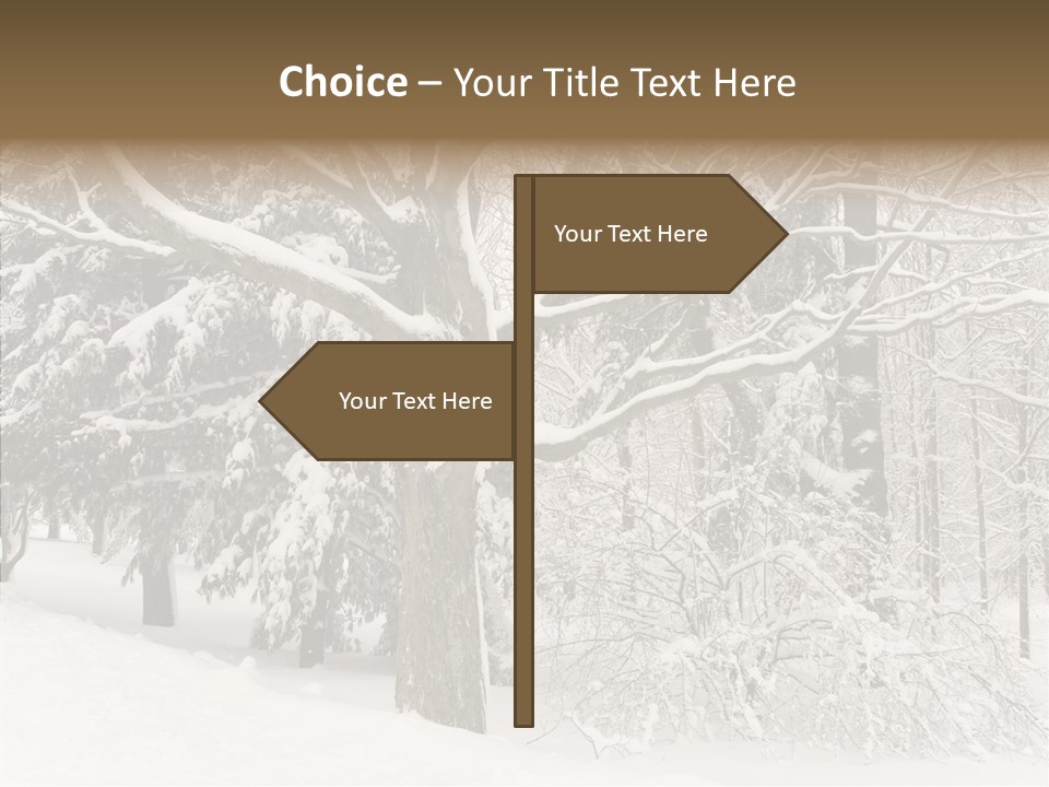 Snow Composition Outdoors PowerPoint Template