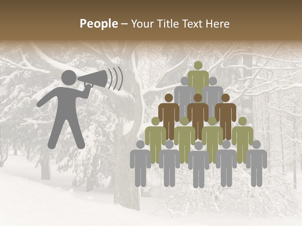 Snow Composition Outdoors PowerPoint Template