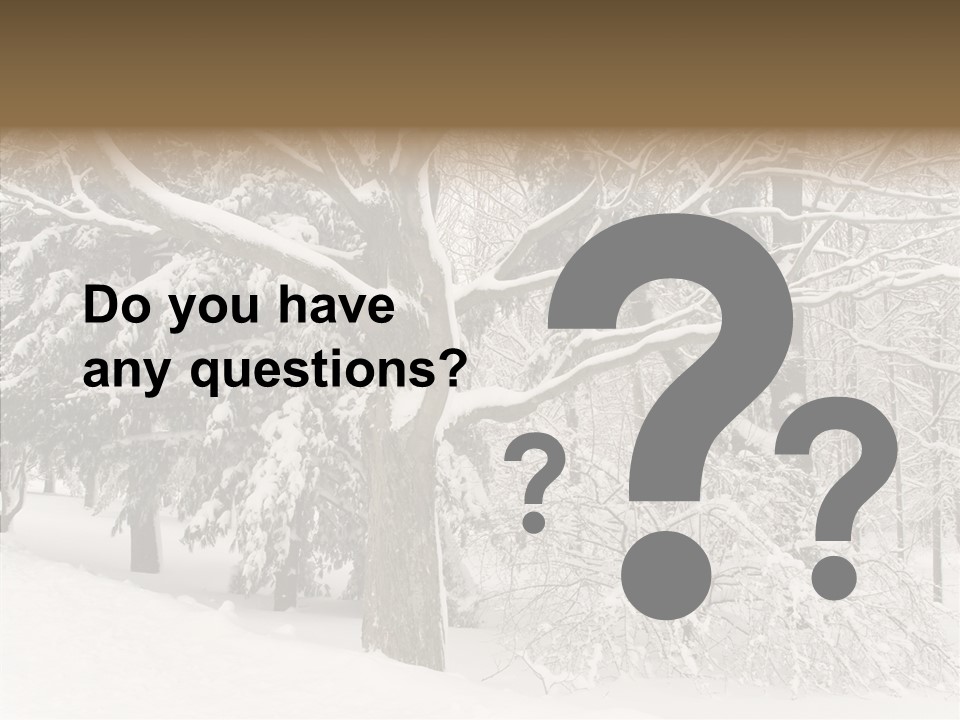 Snow Composition Outdoors PowerPoint Template