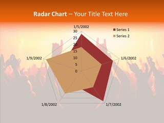 Cheering Crowd In Front Of Bright Stage Lights PowerPoint Template