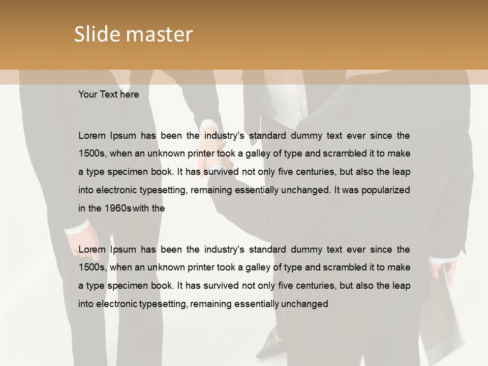 Shake Handshake Team PowerPoint Template