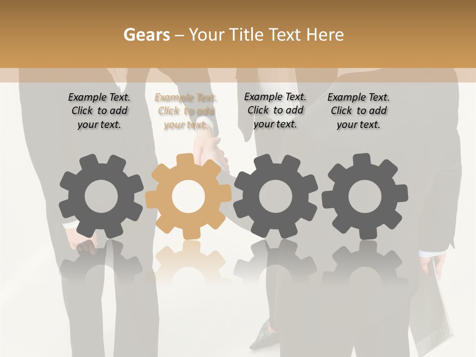 Shake Handshake Team PowerPoint Template