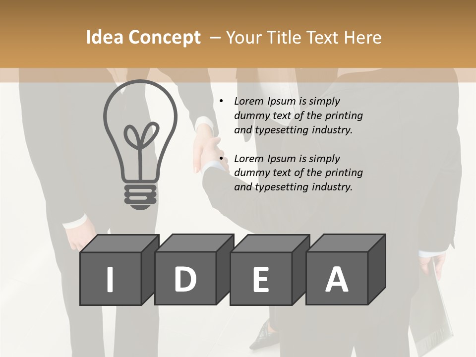 Shake Handshake Team PowerPoint Template