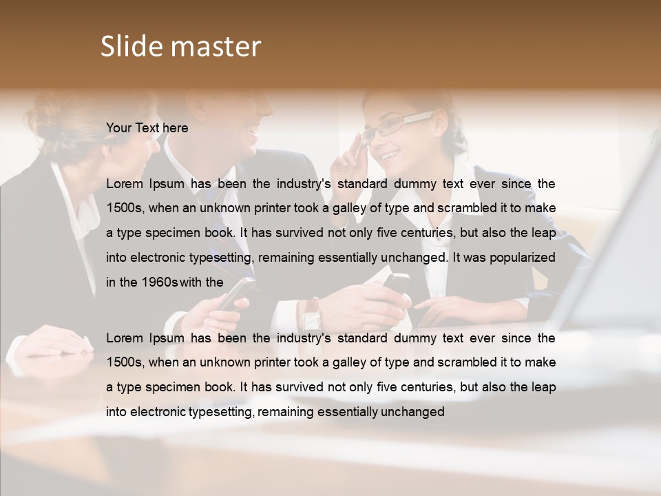 Looking People Business PowerPoint Template