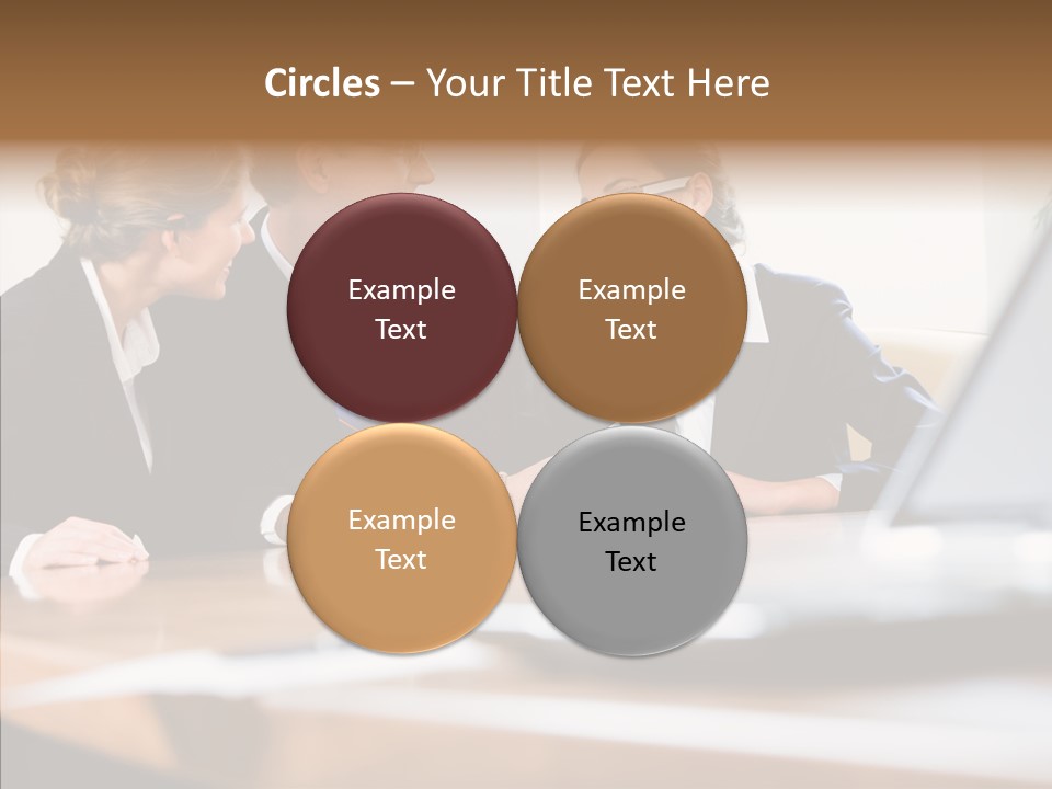 Looking People Business PowerPoint Template