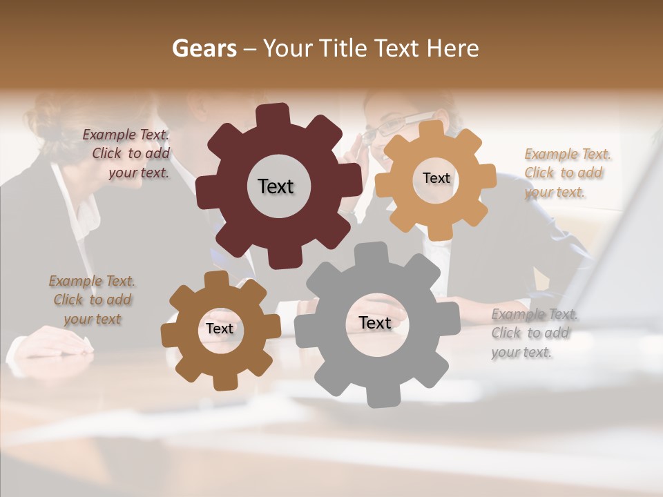 Looking People Business PowerPoint Template