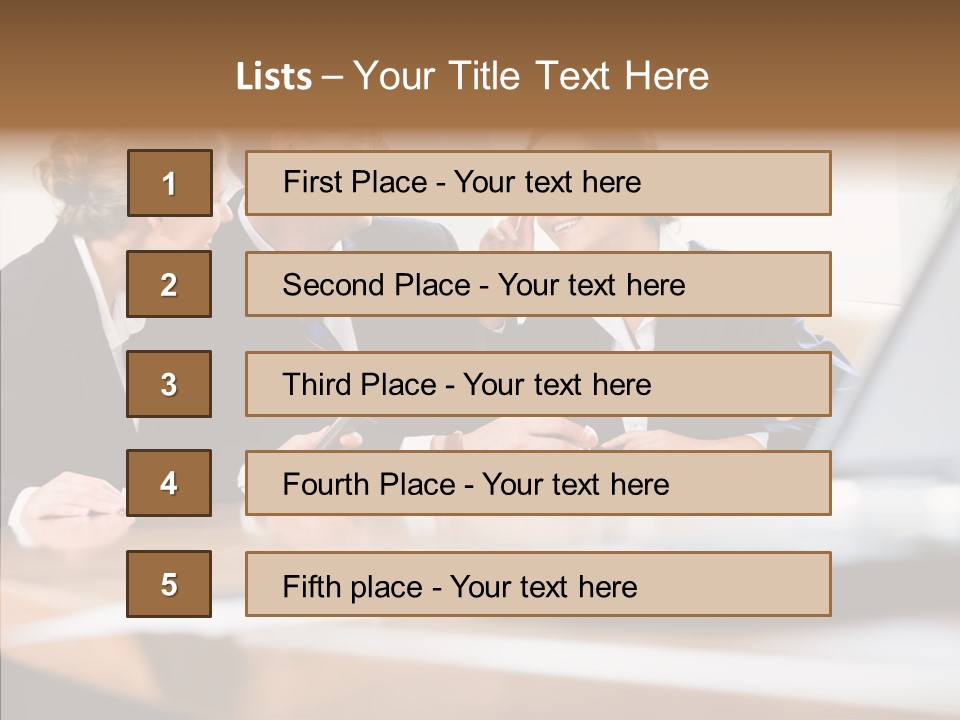 Looking People Business PowerPoint Template
