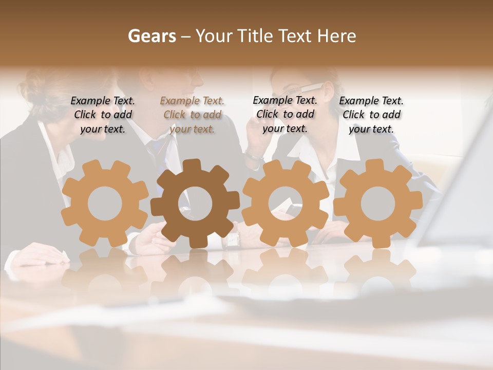 Looking People Business PowerPoint Template