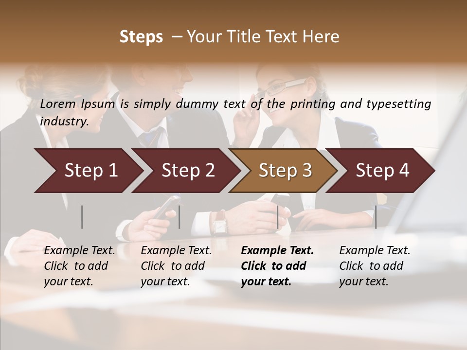 Looking People Business PowerPoint Template