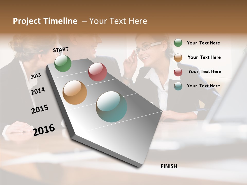 Looking People Business PowerPoint Template