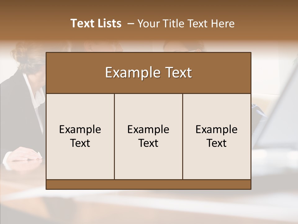 Looking People Business PowerPoint Template