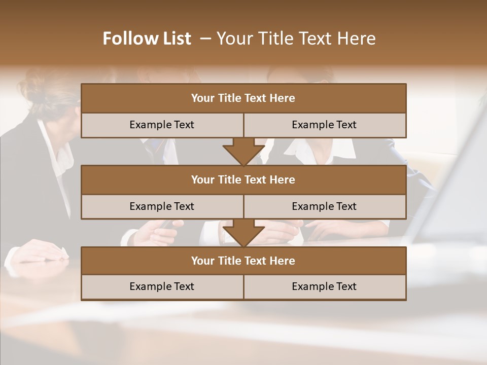 Looking People Business PowerPoint Template