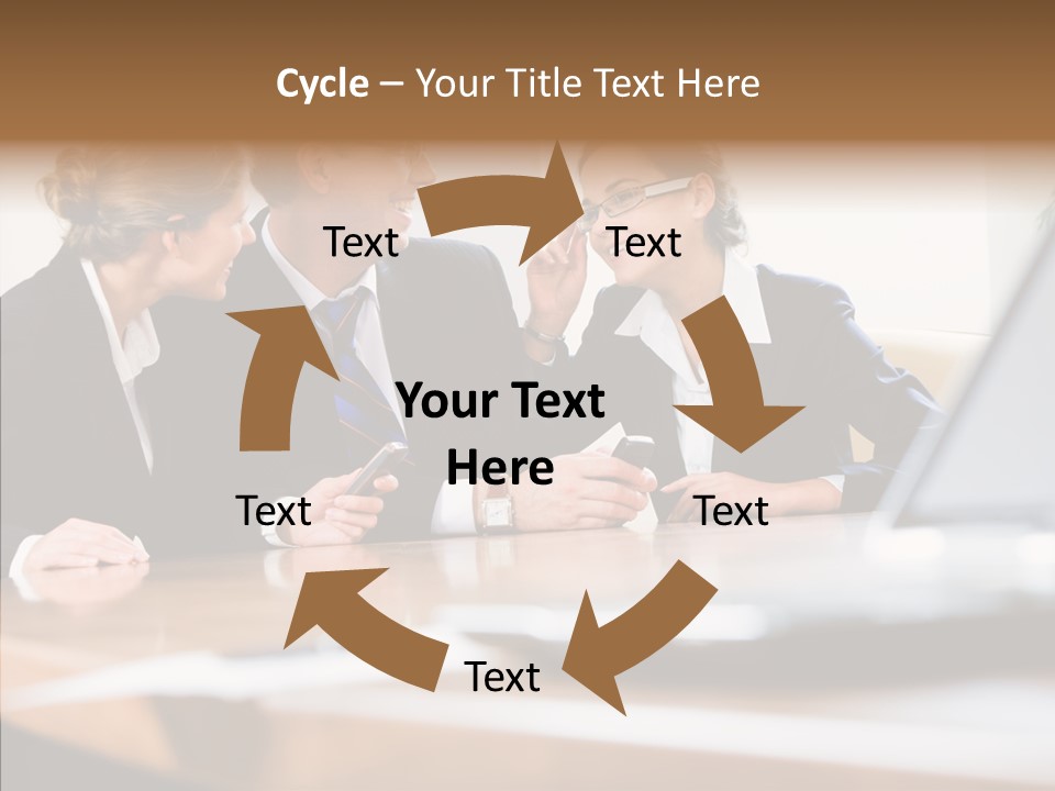 Looking People Business PowerPoint Template