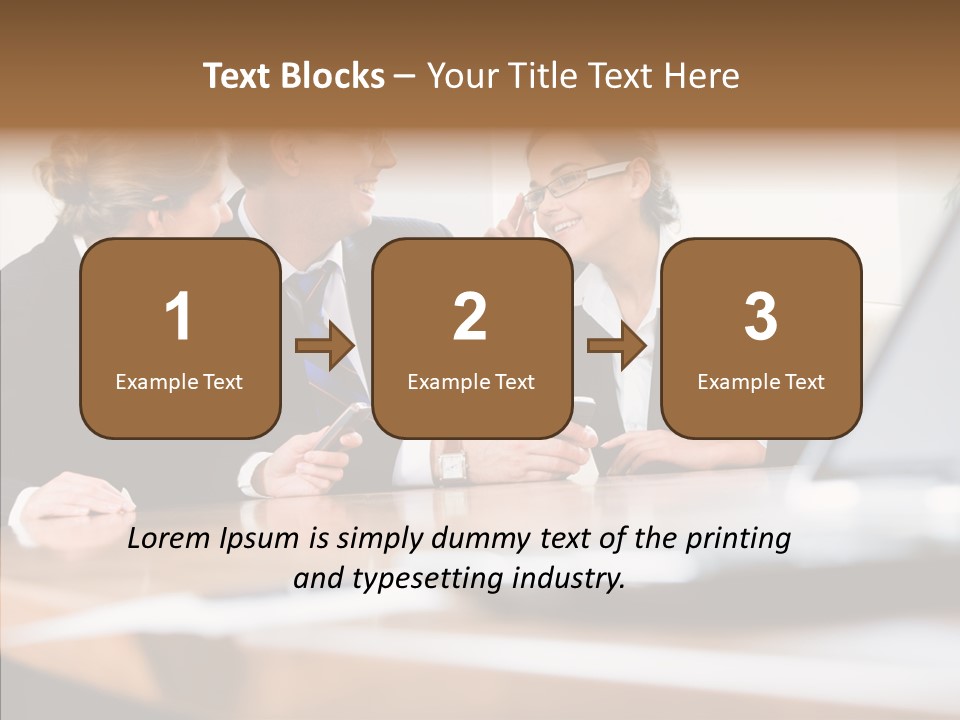 Looking People Business PowerPoint Template