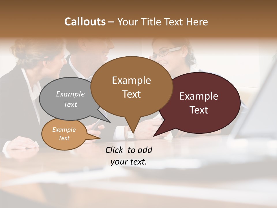 Looking People Business PowerPoint Template