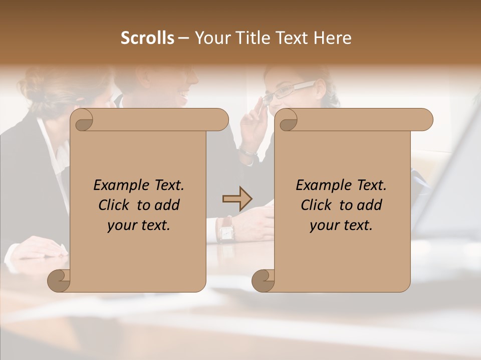 Looking People Business PowerPoint Template