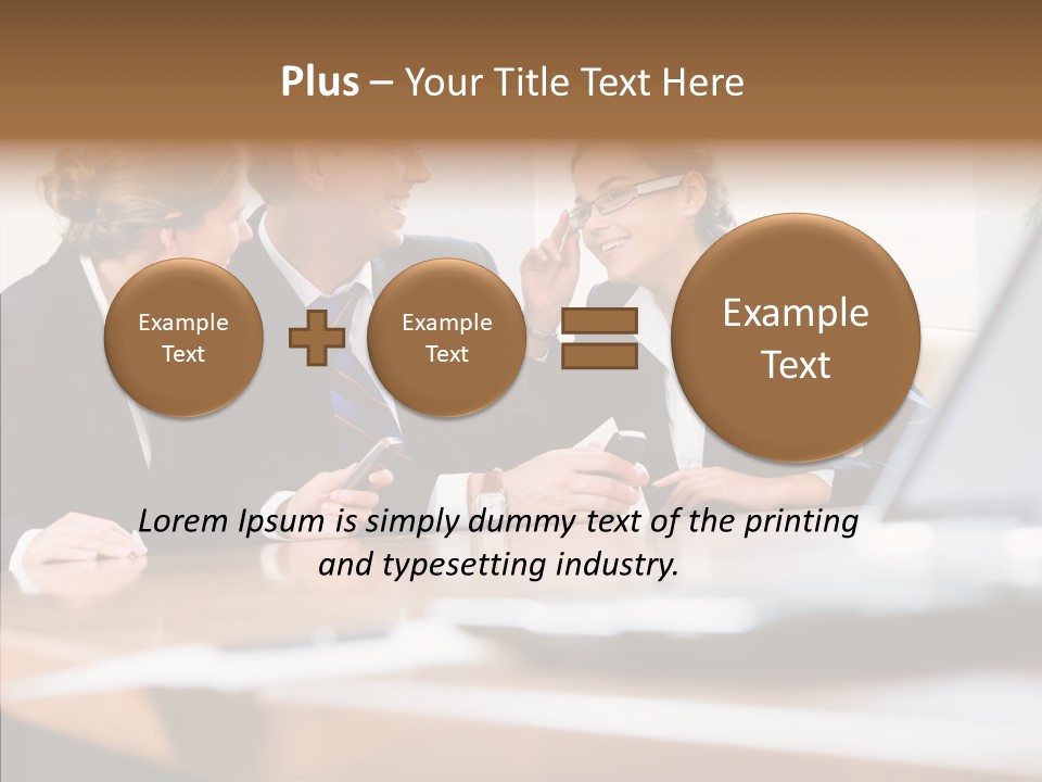 Looking People Business PowerPoint Template