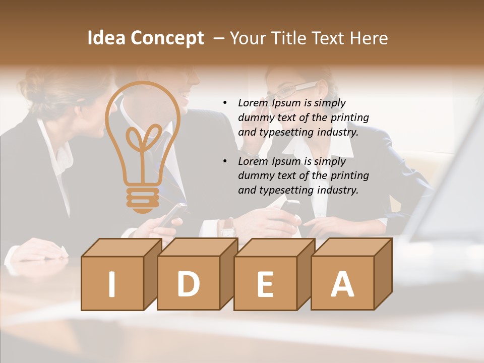 Looking People Business PowerPoint Template