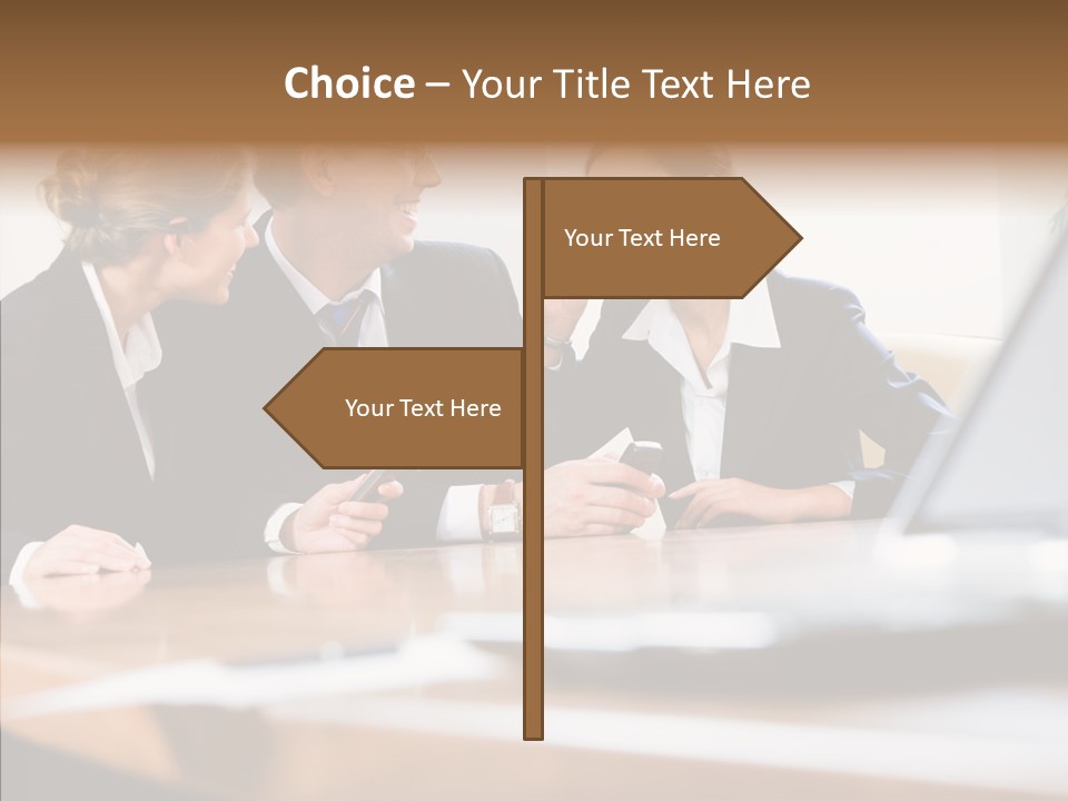 Looking People Business PowerPoint Template