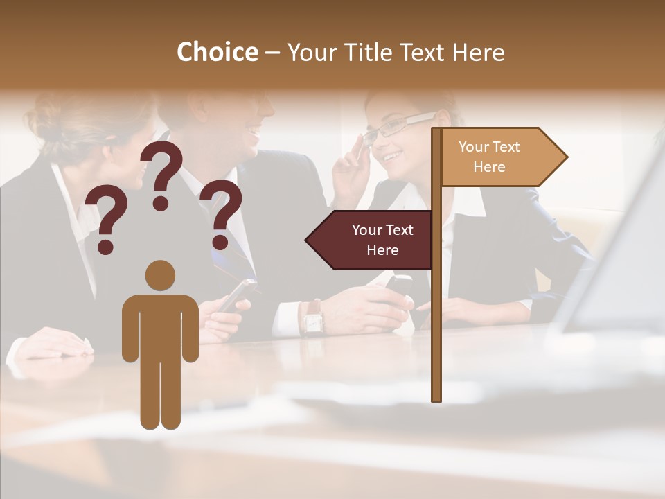 Looking People Business PowerPoint Template