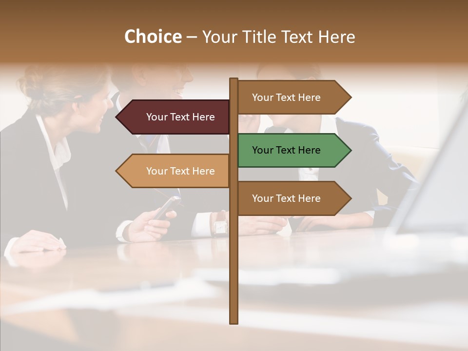 Looking People Business PowerPoint Template