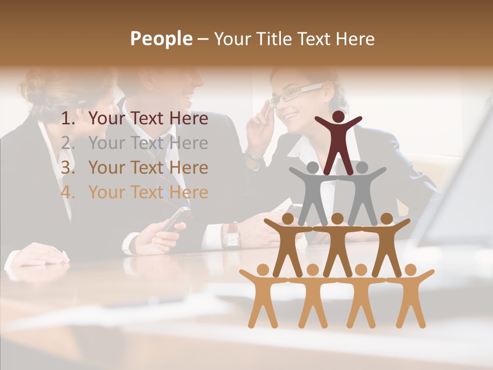 Looking People Business PowerPoint Template