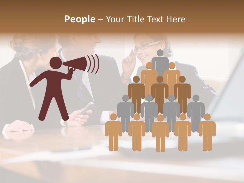 Looking People Business PowerPoint Template