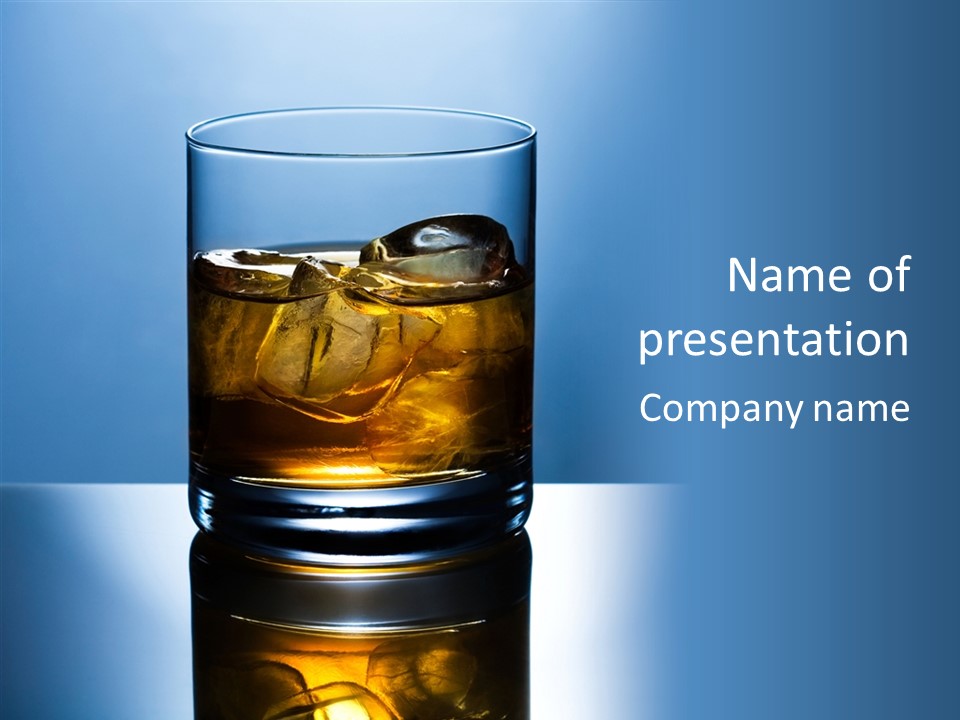 Alcoholic Soda Food PowerPoint Template