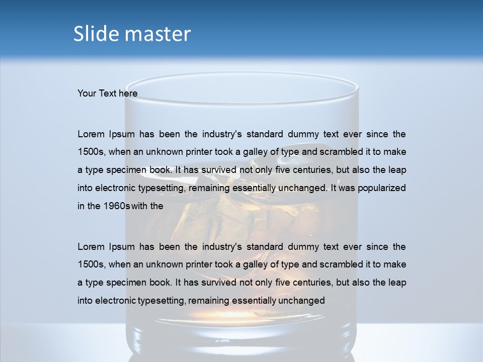 Alcoholic Soda Food PowerPoint Template