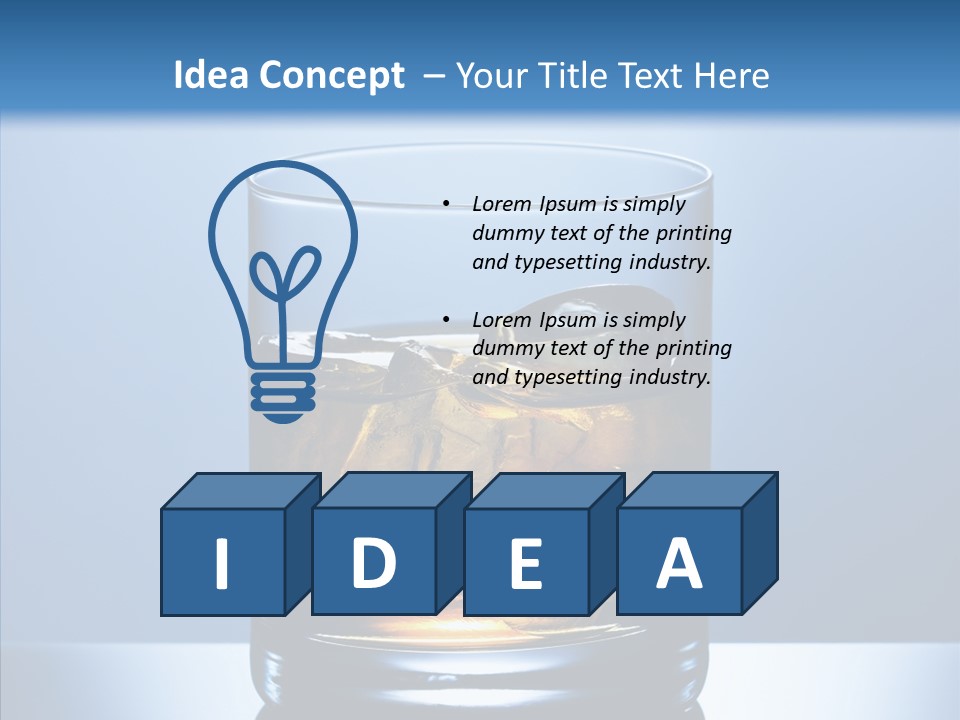 Alcoholic Soda Food PowerPoint Template