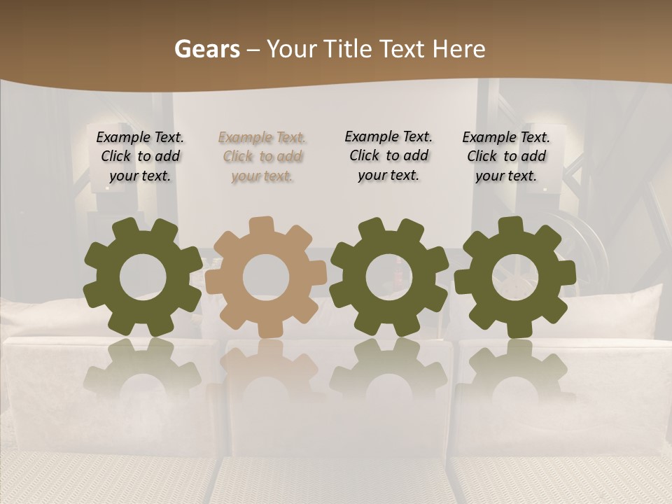 Domestic Center Performance PowerPoint Template