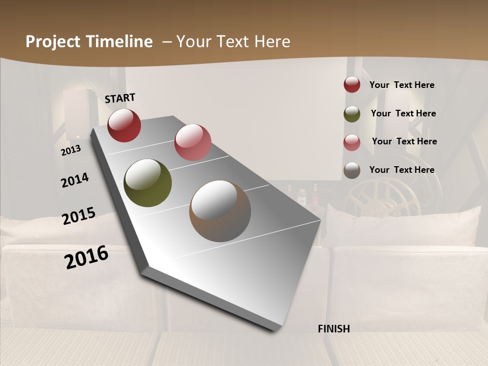Domestic Center Performance PowerPoint Template