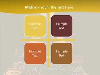 Paris Tower Light PowerPoint Template