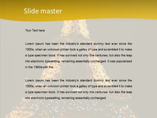 Paris Tower Light PowerPoint Template
