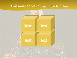 Paris Tower Light PowerPoint Template