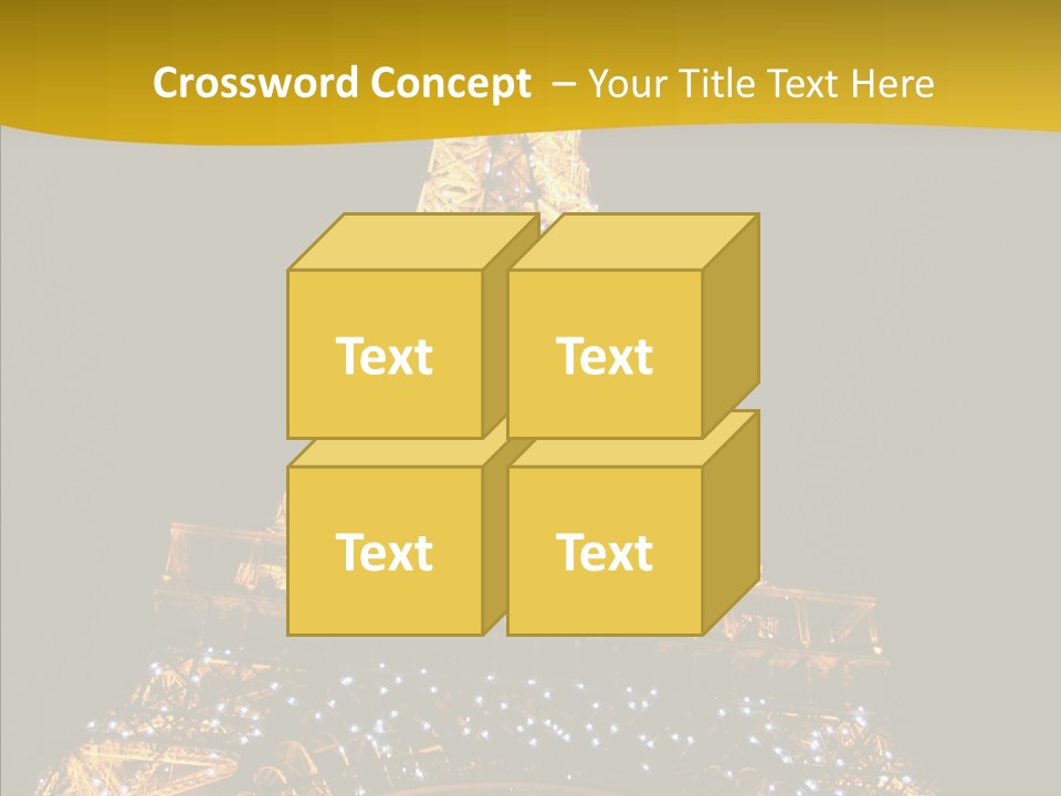 Paris Tower Light PowerPoint Template