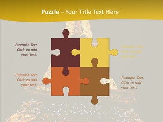 Paris Tower Light PowerPoint Template