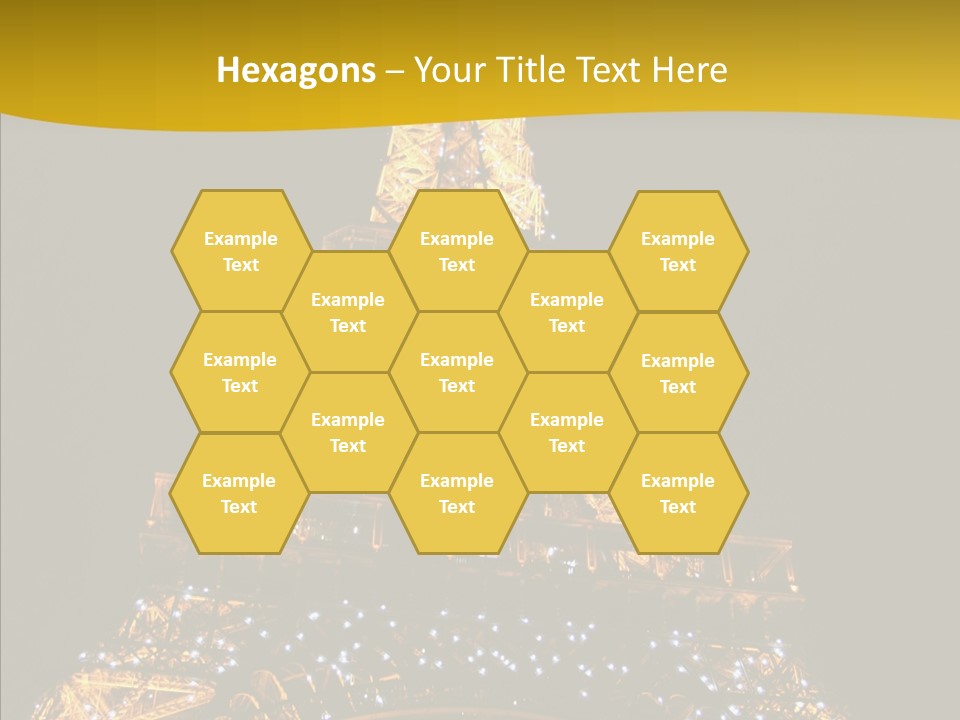 Paris Tower Light PowerPoint Template